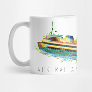 Australian Crawl - Manly Ferry (black type) Mug